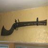 Gun Hangers Shotgun Muzzleloader Lever Action Wall Mount Gun Hooks Rack - (Black Finish, 45-70 Govt) Verdict Brackets, LLC - (Low Profile) - view 3