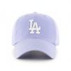 47 Los Angeles Dodgers Hat Mens Womens Clean Up Adjustable Cap, Lavender/Light Purple view 2
