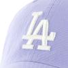 47 Los Angeles Dodgers Hat Mens Womens Clean Up Adjustable Cap, Lavender/Light Purple view 4