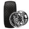 10" Casino Mirror Golf Cart Wheels and Tires Combo (20x10-10 Turf) Set of 4