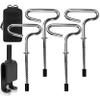 GearHill Ice Anchor Drill Adapter, with 4 Ground Nails, Tent Anchors Used for Setting Up Ice Fishing Shelter Tent