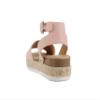 Soda Little Kids/Children/Girls Topic-IIS Espadrille Flatform Wedge Open Toe Sandals (Pink Pu, LITTLE KID 13) view 3