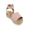 Soda Little Kids/Children/Girls Topic-IIS Espadrille Flatform Wedge Open Toe Sandals (Pink Pu, LITTLE KID 13) view 4