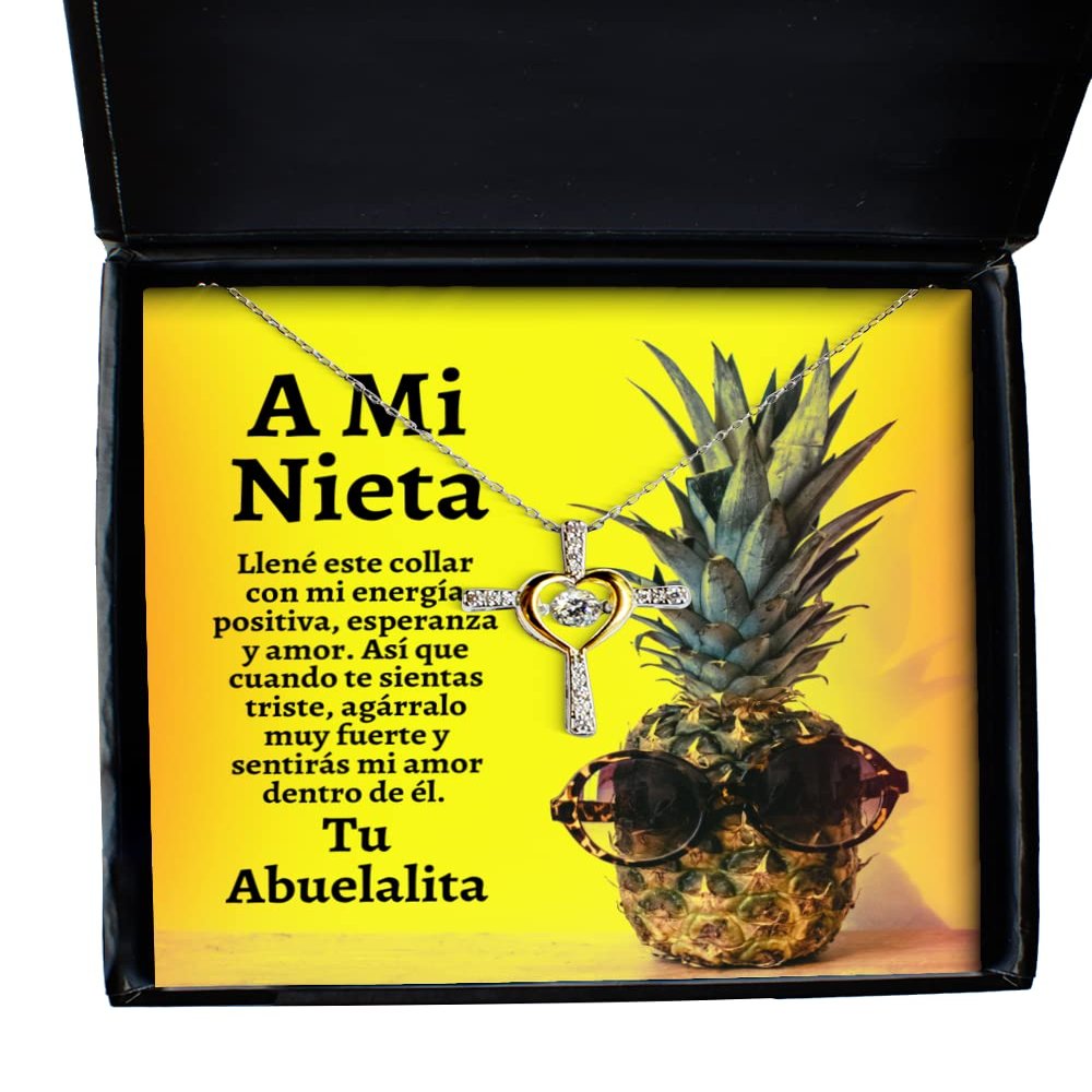 Regalo de San Valentine - para mi esposa, te adoro Como si fueses UNA Santa del Amor - Collar con UNA Cruz