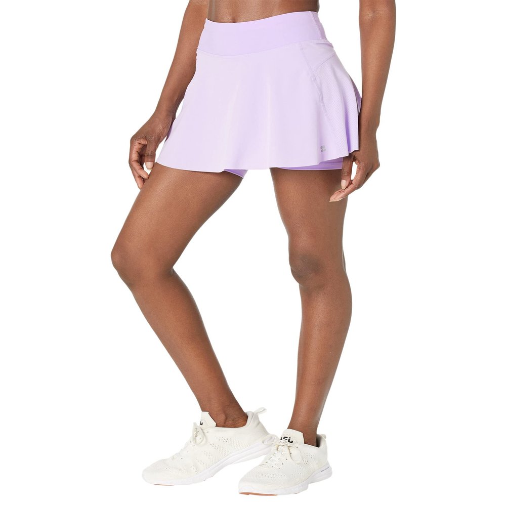 Sweaty Betty Women's Swift Workout Tennis Skort Tennis Shorts, Prism Purple, X-Large