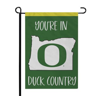 FANMATS 34992 Oregon Ducks State Shape Garden Flag 12"x18"