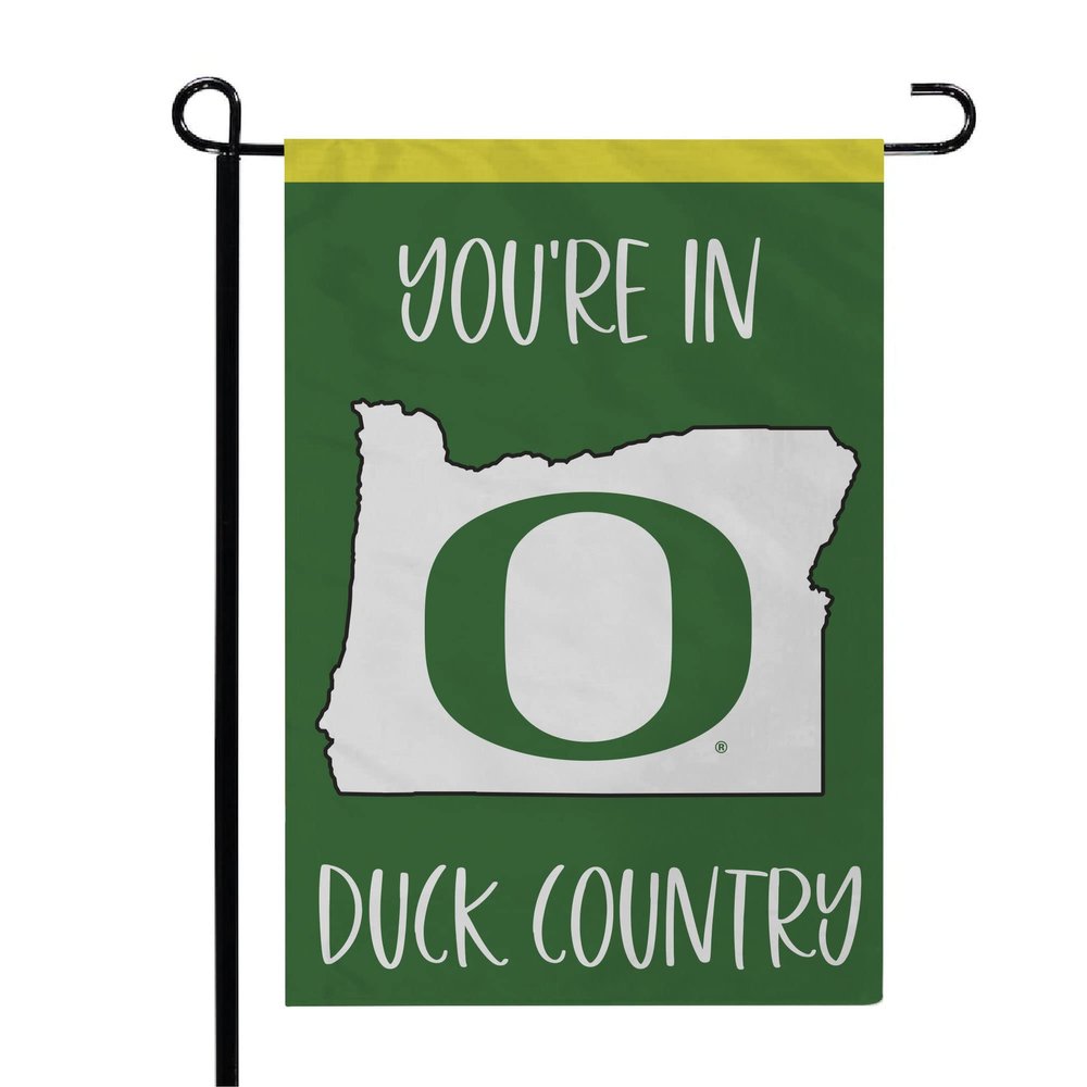 FANMATS 34992 Oregon Ducks State Shape Garden Flag 12"x18"