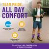 For Bare Feet NCAA LSU TIGERS MVP Crew Sock Team Color Large view 3