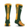 For Bare Feet NFL GREEN BAY PACKERS MVP Crew Sock Team Color Large view 2
