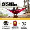 Wise Owl Outfitters Camping Hammock  500lbs Portable Hammock with Tree Straps - Travel, Backpacking, Hiking, Outdoors Camping Gear - Double view 4