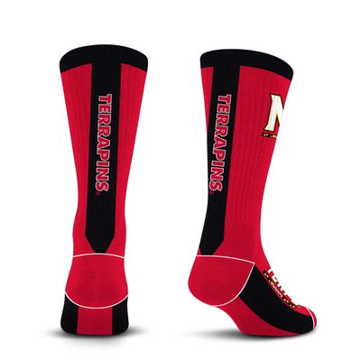 For Bare Feet NCAA MARYLAND TERRAPINS MVP Crew Sock Team Color Large