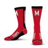 For Bare Feet NCAA MARYLAND TERRAPINS MVP Crew Sock Team Color Large view 2