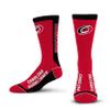 For Bare Feet NHL CAROLINA HURRICANES MVP Crew Sock Team Color Large view 1