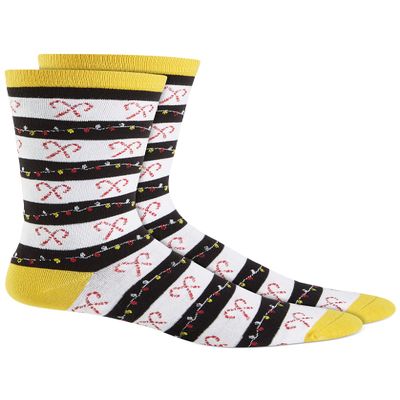 Club Room Men's Holiday Socks (Candy Cane Stripe, One Size)