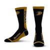 For Bare Feet NHL ANAHEIM DUCKS MVP Crew Sock Team Color Large view 1