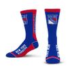 For Bare Feet NHL NEW YORK RANGERS MVP Crew Sock Team Color Large view 1