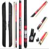 1x1 Hard Pool Cue Case Billiard Stick Carrying Pool Cue Case - 1B1S - Holds 1 Butt and 1 Shaft (Several Colors Available) (Kit-ON6(Cue+Case)) view 1