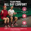 For Bare Feet NFL SAN FRANCISCO 49ERS MVP Crew Sock Team Color Large view 3