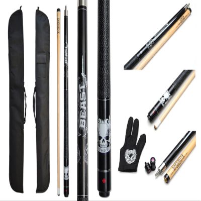 Billiard Depot 1x1 Hard Pool Cue Case - 1B1S - Holds 1 Butt and 1 Shaft (Black)