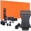 DIY Holster Making Kit - 1-Piece Adjustable Retention Concealment Holster (Light Bearing) - (IWB) - KYDEX - P1 Texture - (Hunter Orange) - FOMI (1.50in) - (w/Black Finishing Washers) view 1