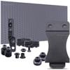 DIY Holster Making Kit - 1-Piece Adjustable Retention Concealment Holster (Light Bearing) - (IWB) - Basketweave - (Storm Gray) - FOMI (1.75in) - (w/Storm Gray Finishing Washers) view 1