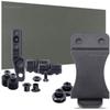DIY Holster Making Kit - 1-Piece Adjustable Retention Concealment Holster (Light Bearing) - (IWB) - KYDEX - P1 Texture - (Olive Drab) - FOMI (1.75in) - (w/Black Finishing Washers) view 1