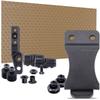 DIY Holster Making Kit - 1-Piece Adjustable Retention Concealment Holster (Light Bearing) - (IWB) - Basketweave - (Coyote Brown) - FOMI (1.75in) - (w/Black Finishing Washers) view 1
