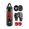 UFC Boxing Training Set - Boxing and MMA Punching Bag, Bag Gloves, Red Handwraps, Punch Mitts view 1