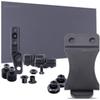 DIY Holster Making Kit - 1-Piece Adjustable Retention Concealment Holster (Light Bearing) - (IWB) - KYDEX - P1 Texture - (Storm Gray) - FOMI (1.50in) - (w/Black Finishing Washers) view 1