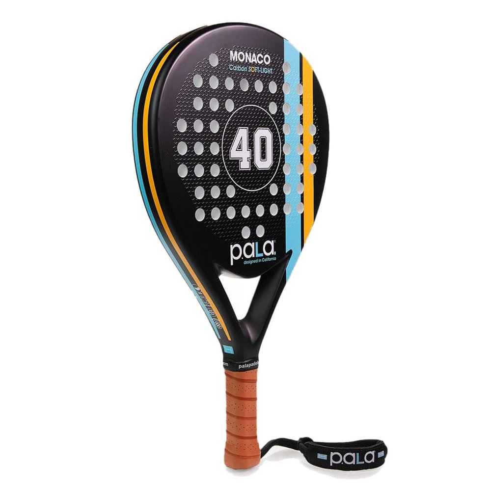 P.ala Monaco 355g Control Carbon Padel Racket 100% Carbon Fiber Frame, Medium Balance, EVA Memory Core, 3D Precision Texture, Designed in California