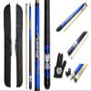1x1 Hard Pool Cue Case Billiard Stick Carrying Pool Cue Case - 1B1S - Holds 1 Butt and 1 Shaft (Several Colors Available) (Kit-ON8(Cue+Case)) view 1