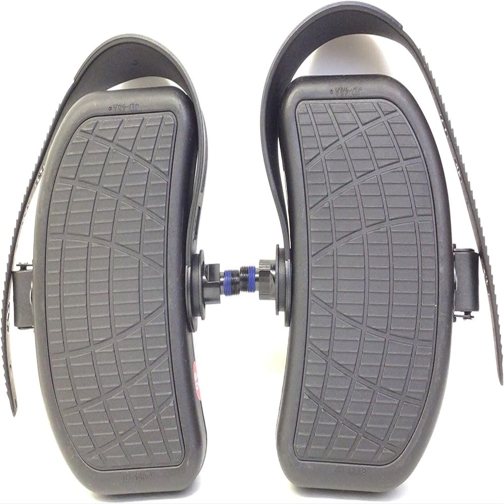 Star Trac Recumbent Bike Large Oversize Foot Pedal Pair with Strap 1/2" 715-5085 Replacement Pedal for Compatible Star Trac Recumbent Bike Exercise Equipment Repair and Maintenance