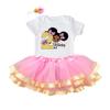Luke & Lulu 2nd Birthday Outfit Girl Gracie Theme  Toddler Girl Birthday Outfit with Pink Tutu & Headband  Sizes 24M2T view 1