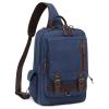 mygreen Canvas backpack Shoulder Bag Sling Bag Cross Body Bag Shoulder Bag For Men Dark Blue, XL view 1