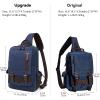 mygreen Canvas backpack Shoulder Bag Sling Bag Cross Body Bag Shoulder Bag For Men Dark Blue, XL view 2