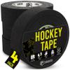 EAGLES 4 Pack Hockey Tape Black, White or Clear Multipurpose Durable Cloth or PVC Tape Roll - Strong Adhesive - Hokey Sports Gifts, Accessories, Equipment, Gear view 1