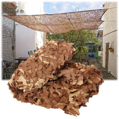 Jolan Sunscreen Camouflage Netting,Desert Reinforced Camo Netting,Military Net,Camping,Hunting,Army,Party Decoration,Car Cover Camouflage Net,Garden Pergola Patio Shade Net,Desert-1.51m(4.9 * 3.3ft)
