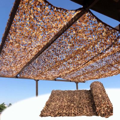 Camouflage Shade Netting, Military Camo Netting, Light and Durable, Camping, Hunting, Party Decoration, Sunscreen, Car Cover, Reinforced Camouflage Net, for Garden Pergola,Desert-47m(13.1*23ft)