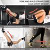 sainio Leg Extension, Padded Ankle Straps- for Cable Machine, Kickbacks, Glute Workouts view 4