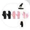 Beavorty 2pairs Workout Gloves for Men and Women Breathable Half-Finger Gym Gloves for Weight Lifting and Cycling Black Comfortable Fit for Hand Circumference view 4