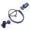PATIKIL Water Bottle Holder, Paracord Handle Carrying Lanyard Strap Carrier with Ring for 12oz to 64oz Wide Mouth Bottles, Purple, Blue view 4