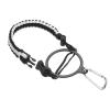 PATIKIL Water Bottle Holder, Paracord Handle Carrying Lanyard Strap Carrier with Ring for 12oz to 64oz Wide Mouth Bottles, White, Black view 1