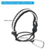 PATIKIL Water Bottle Holder, Paracord Handle Carrying Lanyard Strap Carrier with Ring for 12oz to 64oz Wide Mouth Bottles, White, Black view 2