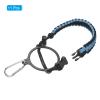 PATIKIL Water Bottle Holder, Paracord Handle Carrying Lanyard Strap Carrier with Ring for 12oz to 64oz Wide Mouth Bottles, Sky Blue, Black view 3