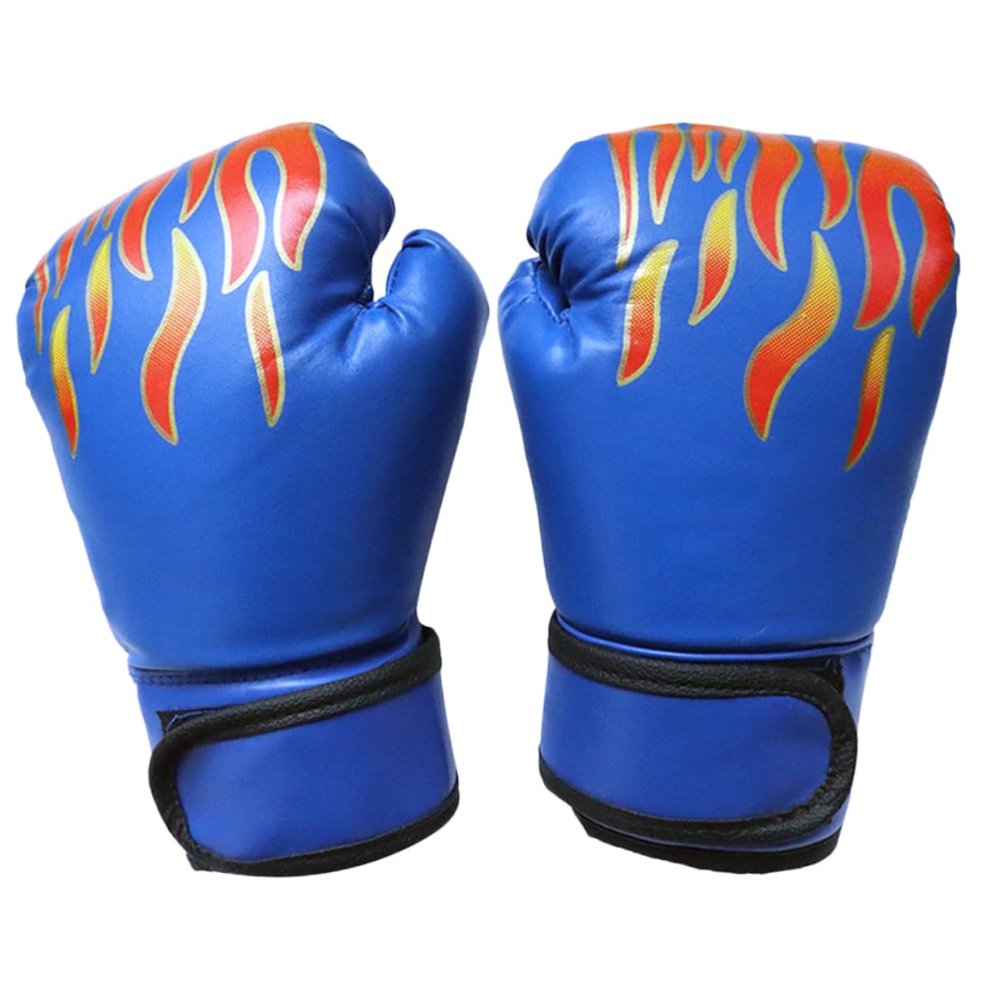 BESPORTBLE 1pair Comfortable Boy Girl Kickboxing Gloves Sparring Gloves for Training Pu Thai Boxing Cartoon Design