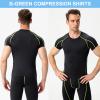 3 Pack Men's Compression Shirts Short Sleeve Athletic Shirts Cool Dry Sports Base Layer Undershirts Muscle Tees Shirts view 2
