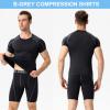3 Pack Men's Compression Shirts Short Sleeve Athletic Shirts Cool Dry Sports Base Layer Undershirts Muscle Tees Shirts view 4