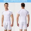 3 Pack Compression Shirts Short Sleeve Men Workout Gym T-Shirts Cool Dry Sports Baselayer Undershirts for Running Yoga view 3