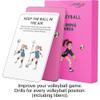 Puredrop Volleyball Training Equipment Aid Cards: Great Training Drills for Solo Practice for Volleyball Players. Coach Exercises That Can be Done at Home Set Pass Serve Spike Block Trainer view 2