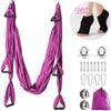ele ELEOPTION Strong Antigravity Yoga Hammock Sling Inversion Tool for Air Inversion Exercises Yoga Swing Set Trapeze Sling Hammock Yoga Gifts for Women Adult Kids Purple view 3